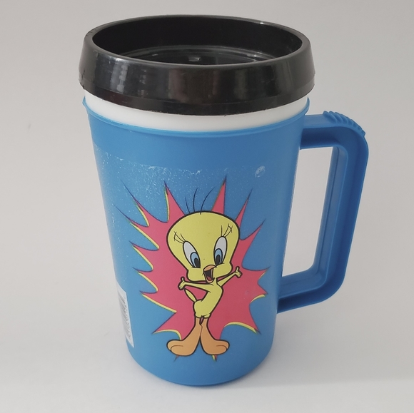 Warner Bros Dining Vintage Looney Tunes Tweety Sylvester Travel Mug Poshmark